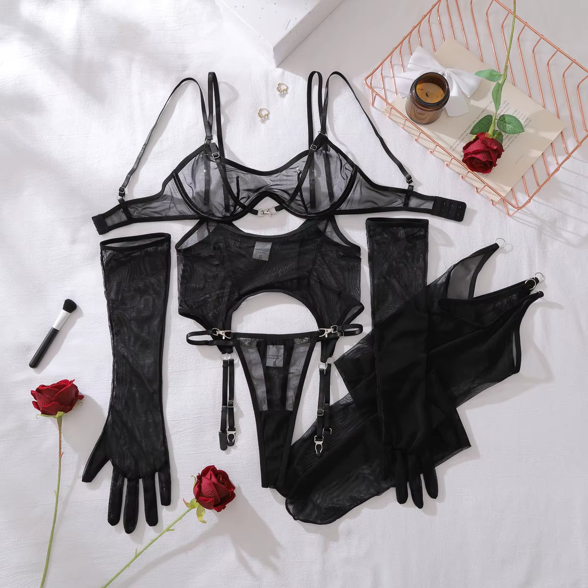 Sensual Sexy Female Lingerie Porno See through Women'S Ethical Underwear Sissy Dance Girls' Clubwear Call of the Night
