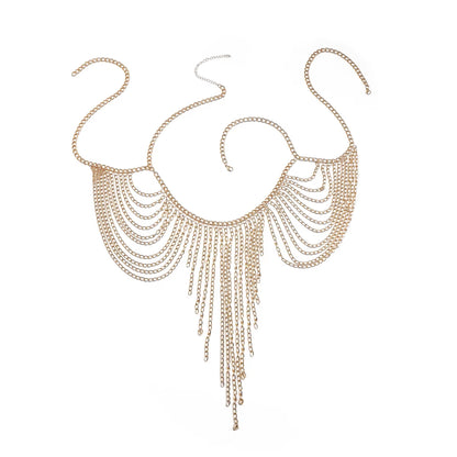 Multi Layers Chest Bra Chain Body Jewelry for Women Metal Body Chain Top Sexy Accessories Fashion Jewellery