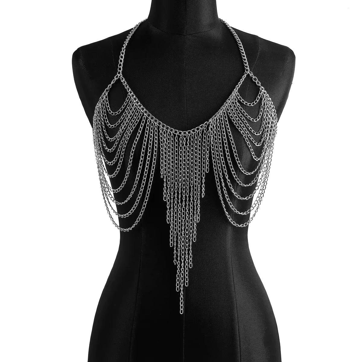 Multi Layers Chest Bra Chain Body Jewelry for Women Metal Body Chain Top Sexy Accessories Fashion Jewellery
