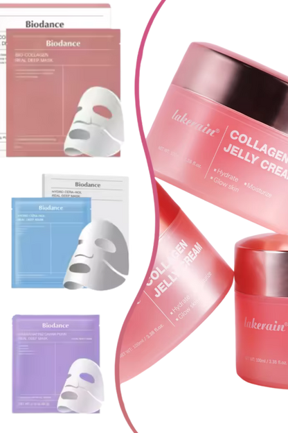 TRATAMIENTO NOCTURNO MASCARILLA DE COLAGENO + GEL DE COLAGENO