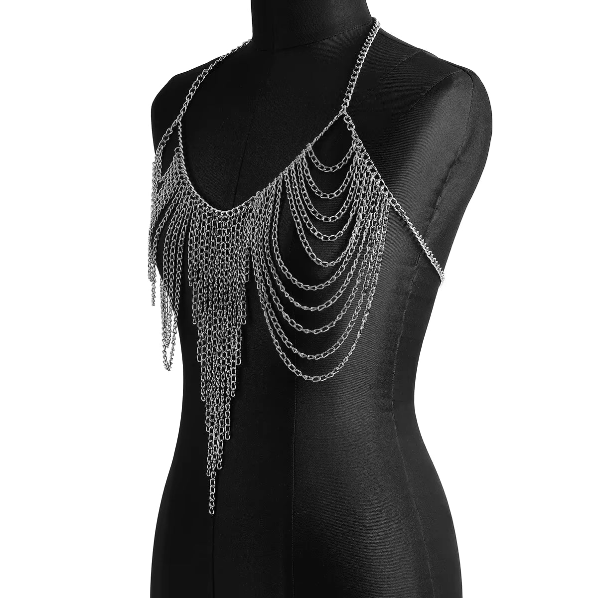 Multi Layers Chest Bra Chain Body Jewelry for Women Metal Body Chain Top Sexy Accessories Fashion Jewellery
