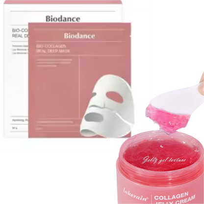 TRATAMIENTO NOCTURNO MASCARILLA DE COLAGENO + GEL DE COLAGENO